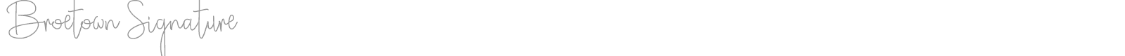 Broetown Signature font preview